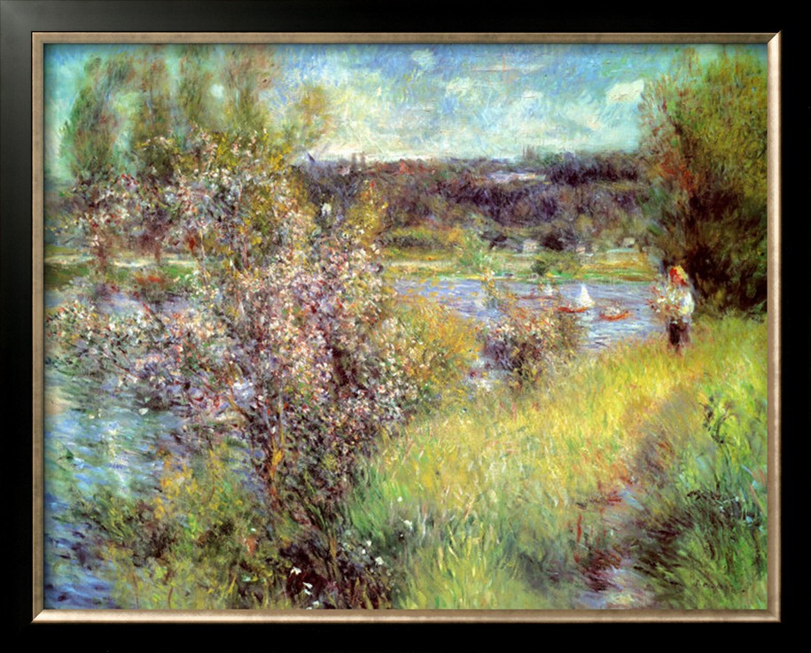 Seine At Chatou - Pierre Auguste Renoir Painting